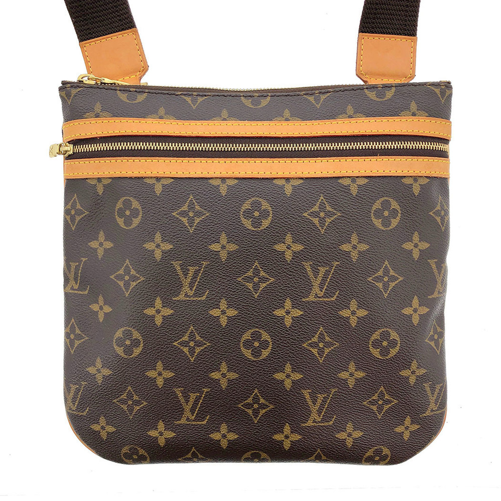 Louis Vuitton Pochette Bosphore Monogram Crossbody Brown